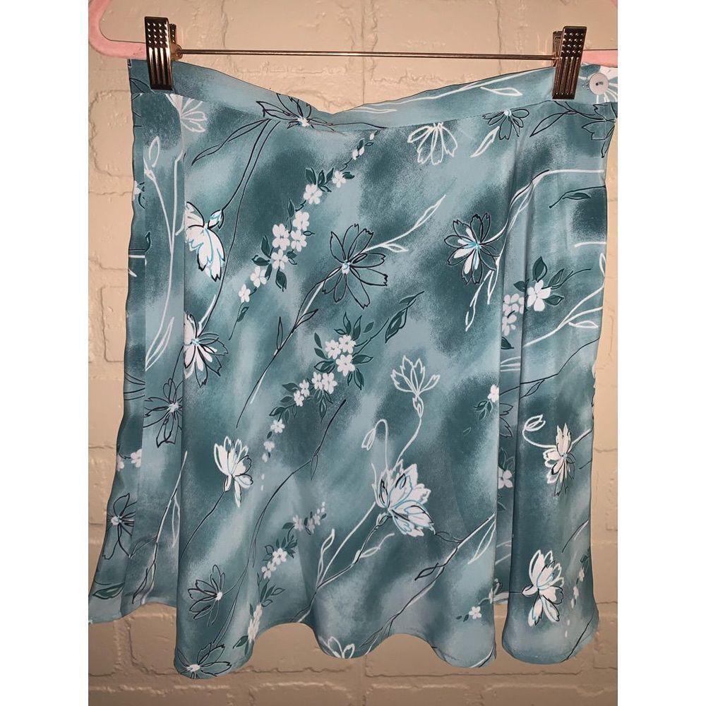 Vintage 90’s ALL THAT‎ JAZZ Floral Sage Skirt 11/12